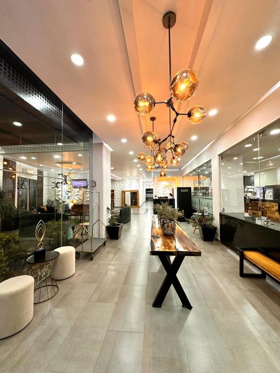 Vstupní hala nebo recepce v ubytování Hotel Bugari Aeropuerto Guadalajara