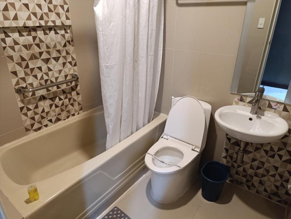 Koupelna v ubytování Hotel Sogo Quirino