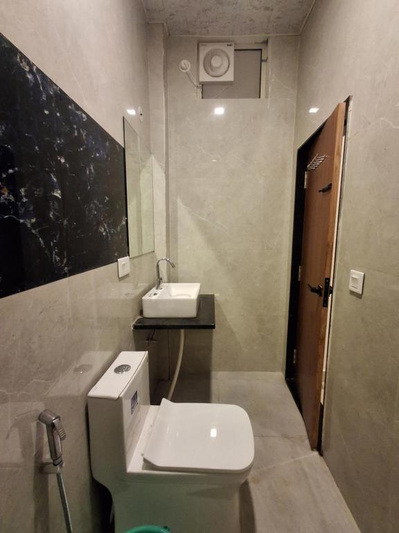 Koupelna v ubytování Hotel Aries Pushkar