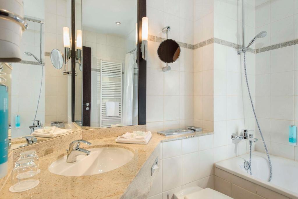 Koupelna v ubytování Best Western Soibelmanns Lutherstadt Wittenberg