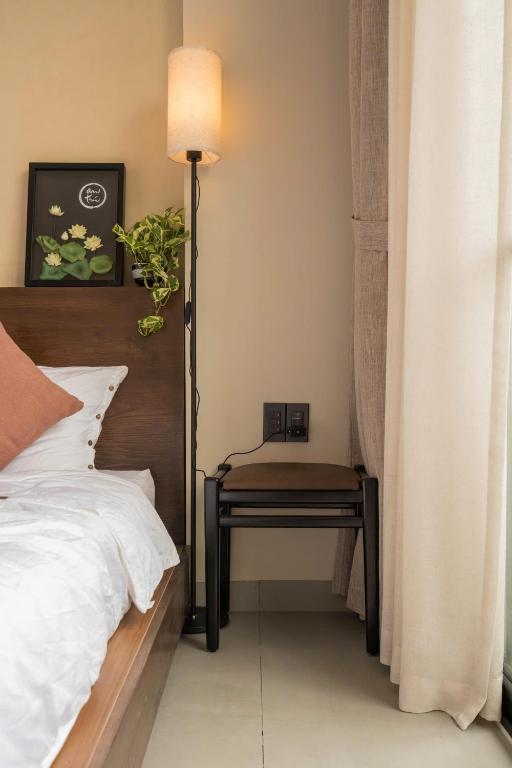 Postel nebo postele na pokoji v ubytování Ladyfit House