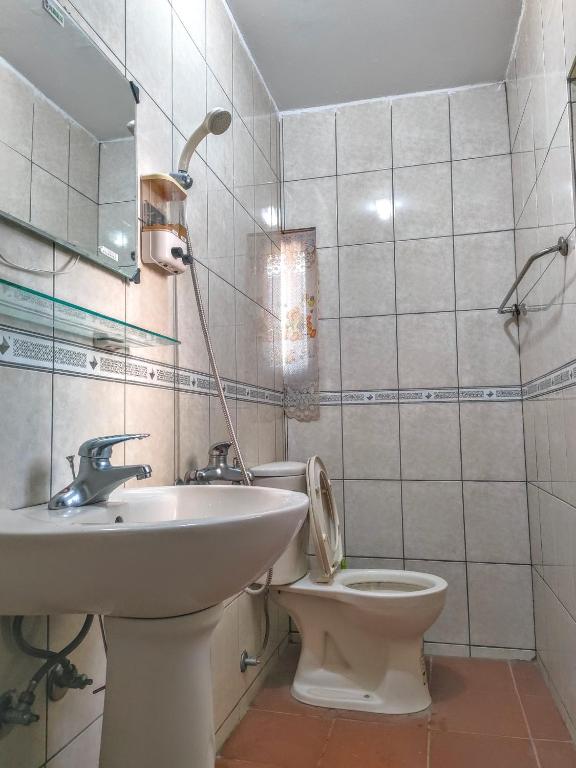 Koupelna v ubytování Lieyu B&B