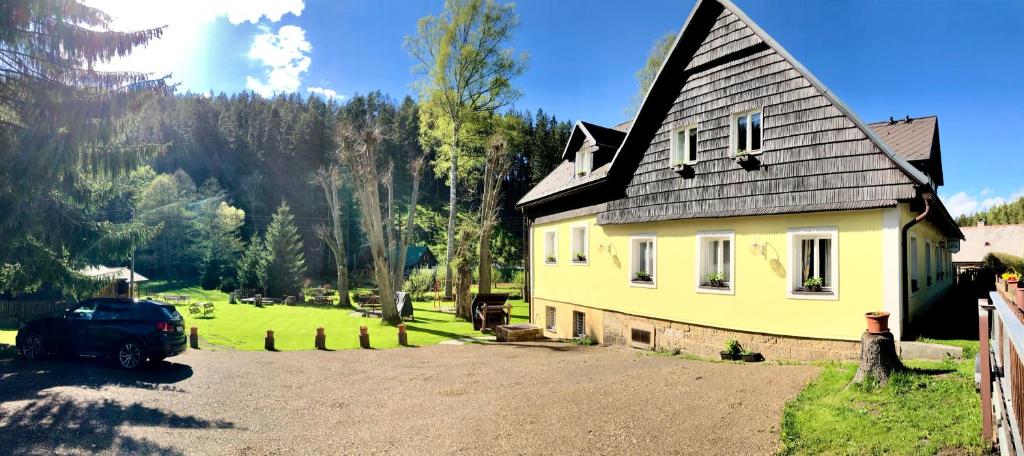 Zahrada ubytování Pension Dita - Adršpach