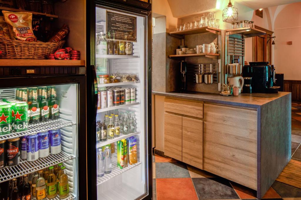 Kuchyň nebo kuchyňský kout v ubytování Hygge Hotel U Zvonu