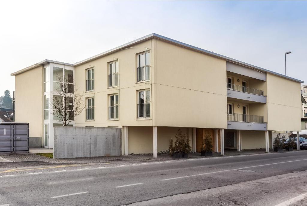 Budova, kde se aparthotel nachází