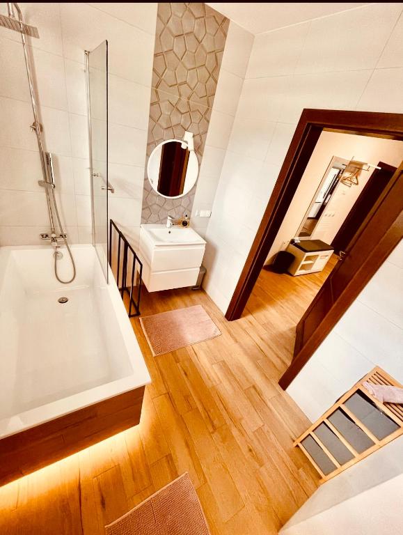 Kúpeľňa v ubytovaní Apartament Rybical