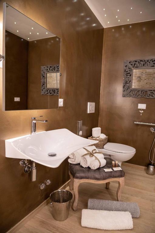 Koupelna v ubytování Hotel Silva