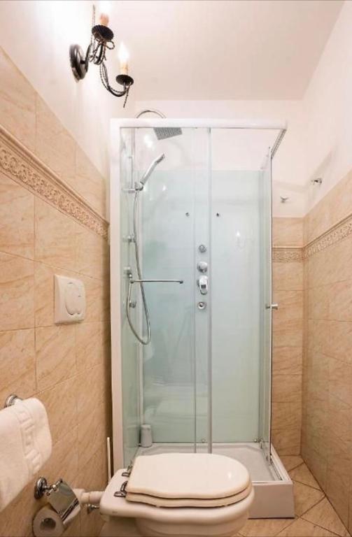Koupelna v ubytování B&B Ares Charme