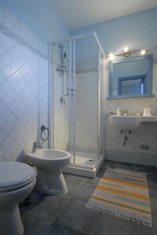 Koupelna v ubytování Alba B&B
