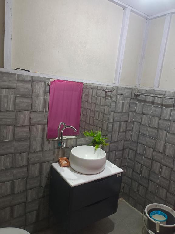 Koupelna v ubytování Hotel JD'S