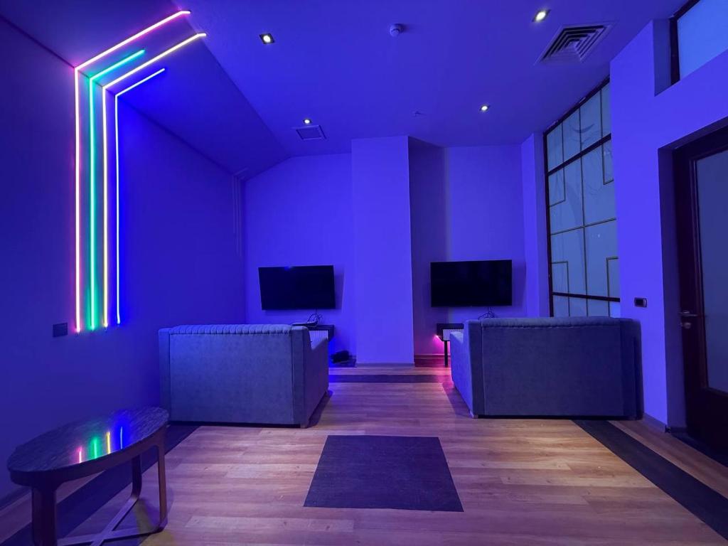 Телевизор и/или развлекательный центр в Eighty Eight Deluxe Hotel & Spa