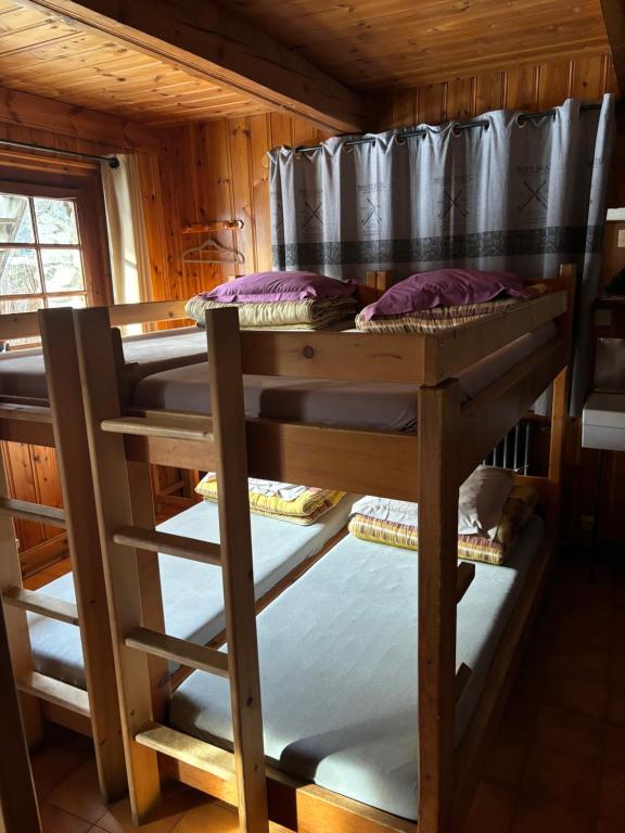 Postel nebo postele na pokoji v ubytování Gîte la montagne