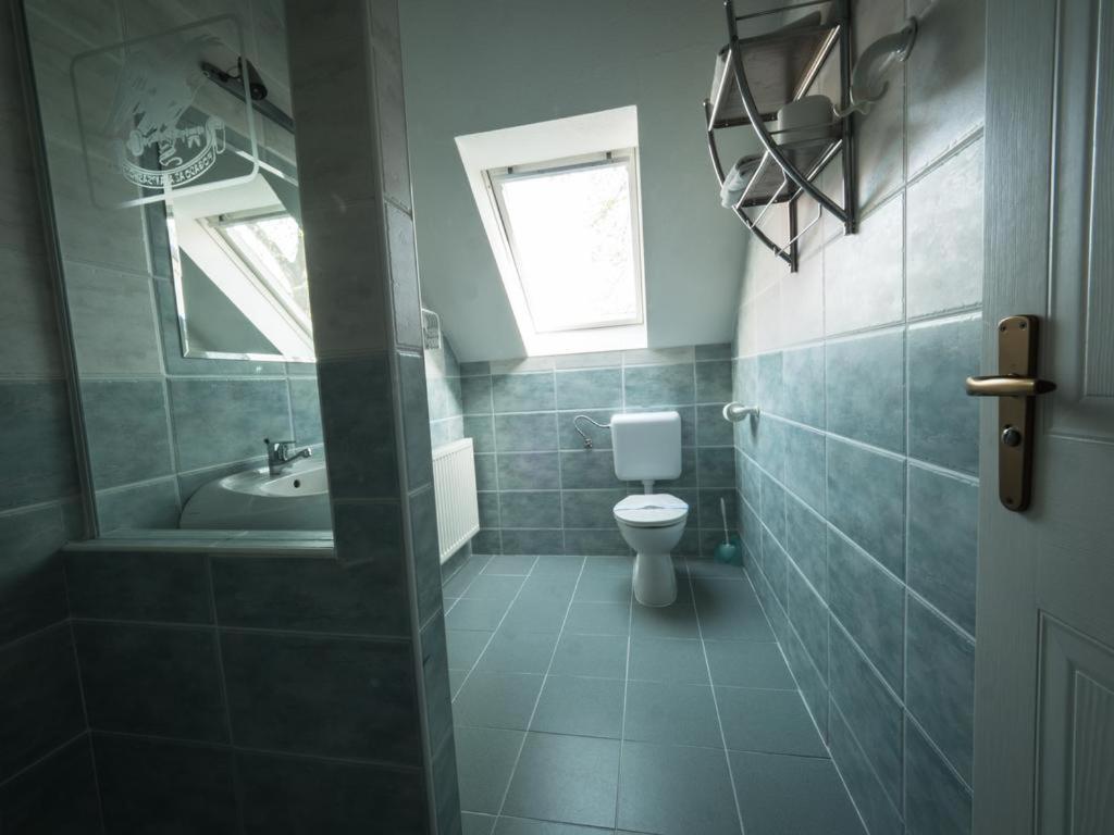 Koupelna v ubytování Hotel Aranysas