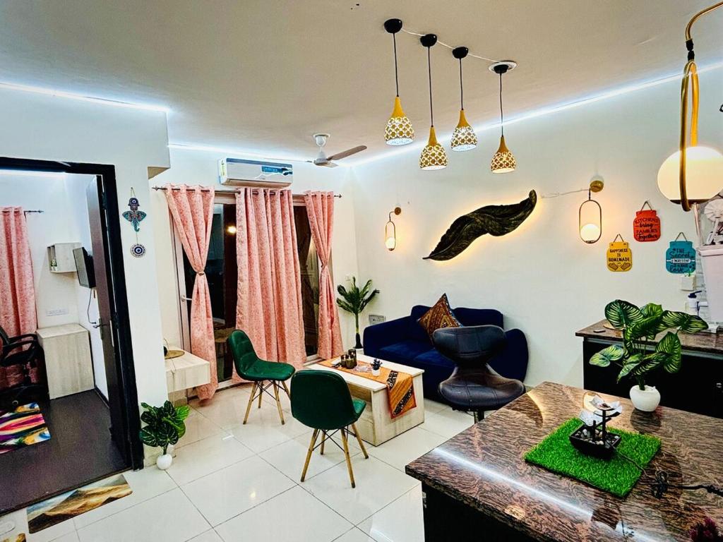 Posezení v ubytování Amber-LuxuryStudio Apartment