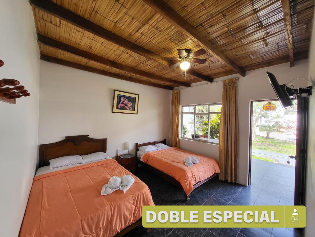 Hospedaje El Cascabel - Superior Double Or Twin Room With Pool View