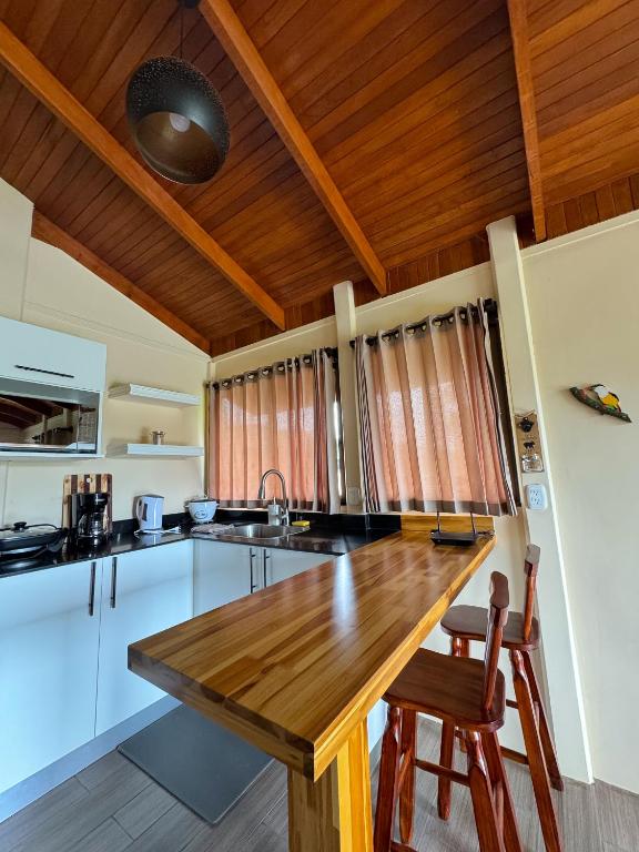 Kuchyň nebo kuchyňský kout v ubytování Villa Lomas Sarapiquí