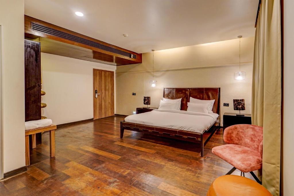 Postel nebo postele na pokoji v ubytování Palette - The Slate Hotel Nungambakkam