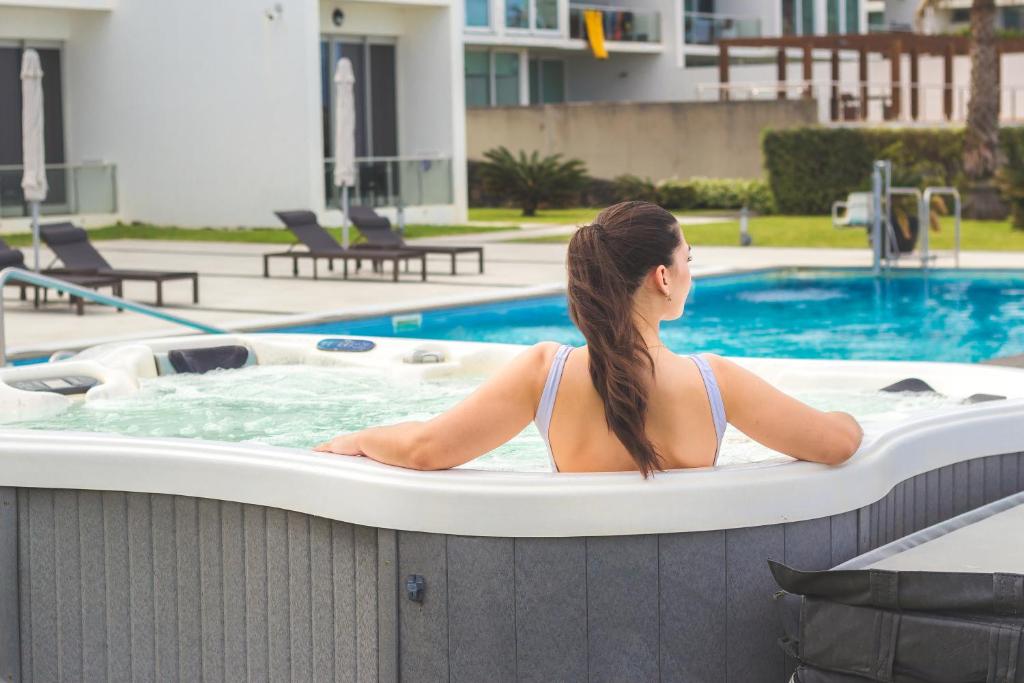 Bazén v ubytování Atlantida Mar Hotel nebo v jeho okolí
