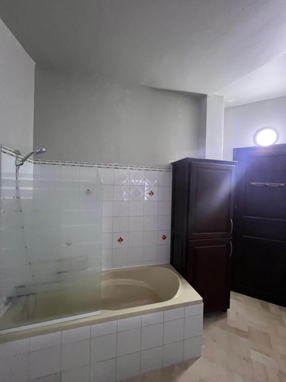 Koupelna v ubytování Villa Mariem