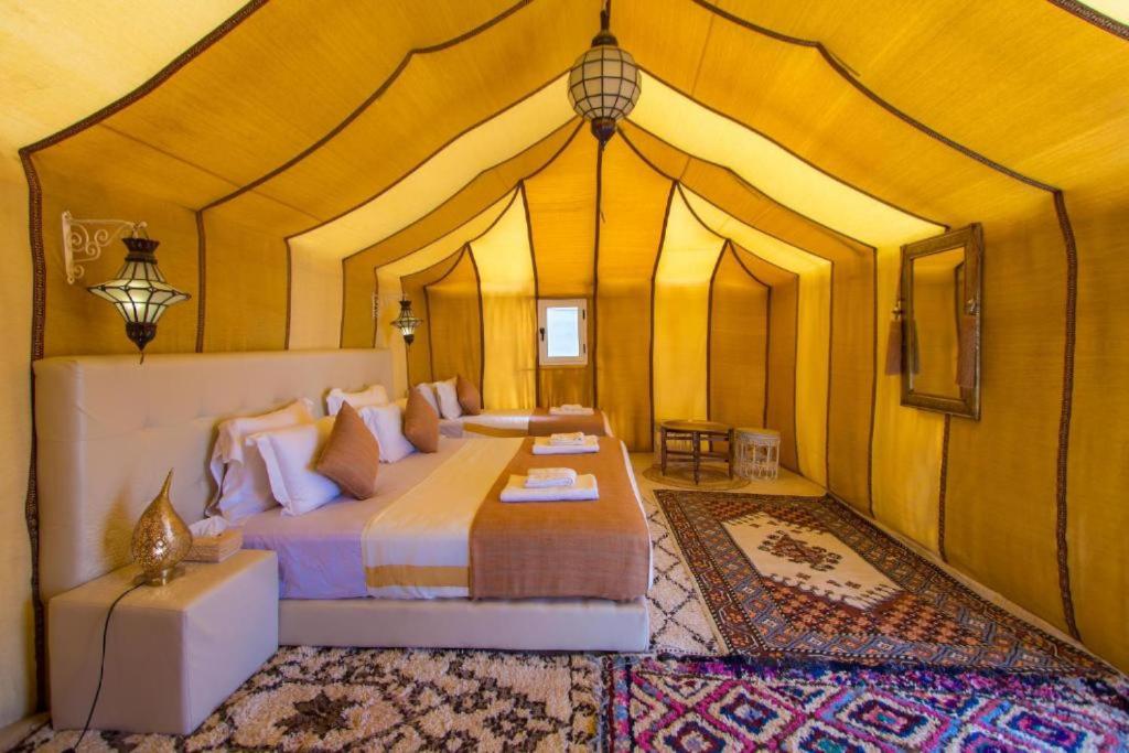 Posezení v ubytování Merzouga Sahara Top Camp