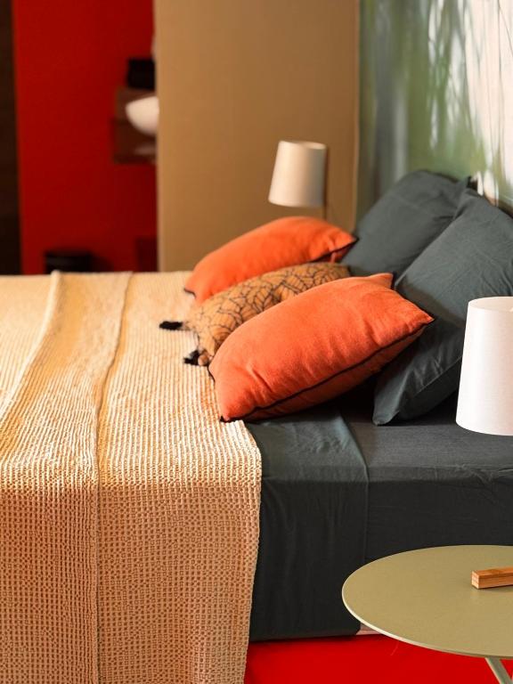 Postel nebo postele na pokoji v ubytování Aluna Ecolodge