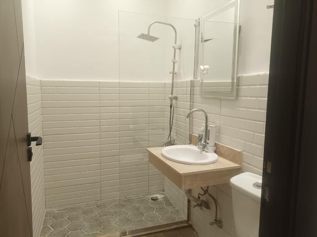 Koupelna v ubytování Motel 5 Square