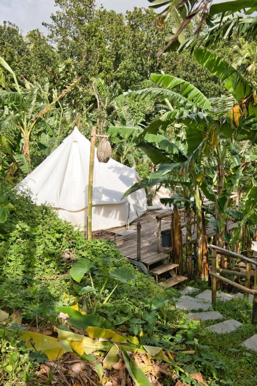 Zahrada ubytování Kalikasan Glamping Resort near Manila with Overlooking Pool and Starlink