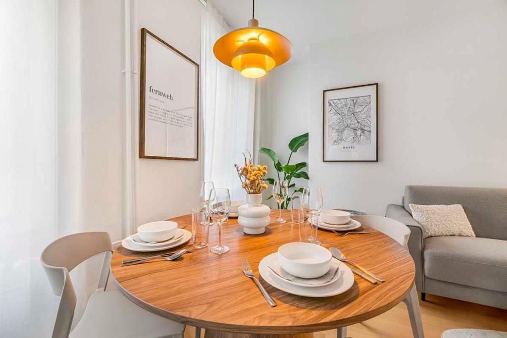 Istumisnurk majutusasutuses BC Apart 1 - Charming Apartment in City Center - Close to Rhine and Old Town