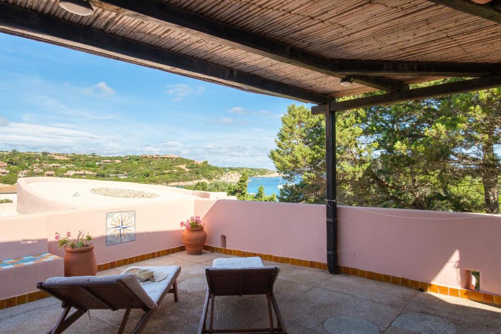 Balkón nebo terasa v ubytování Porto Cervo Cala Granu Private Parking and Pool