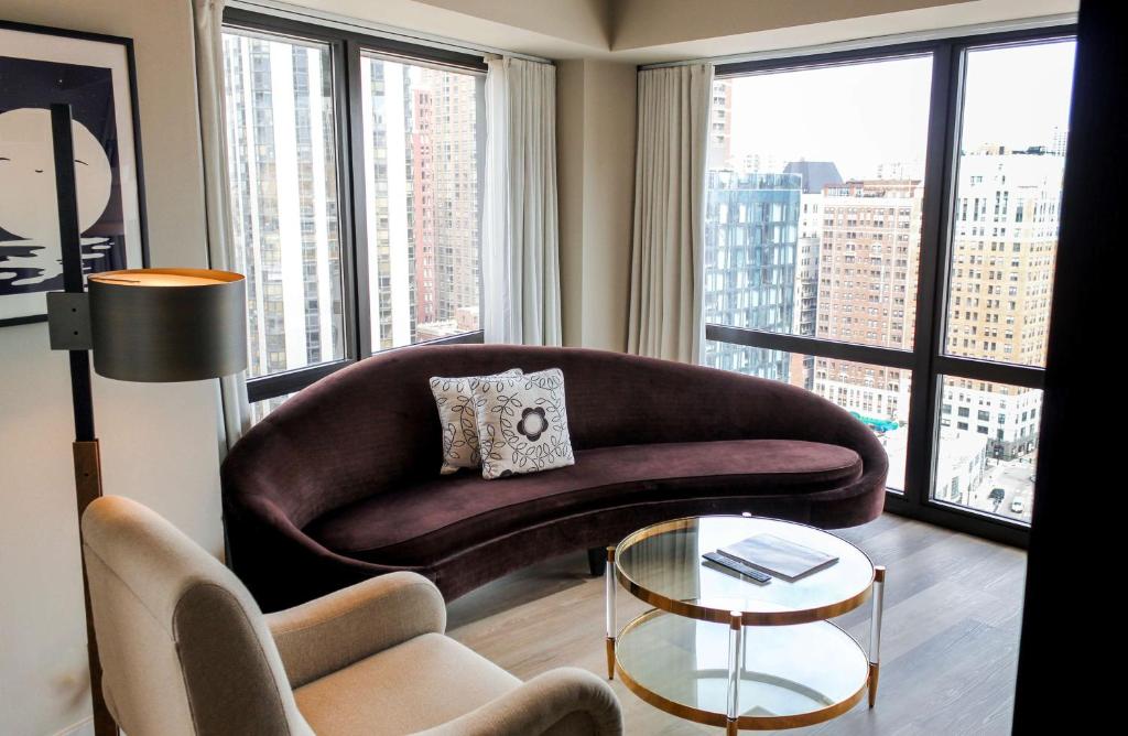 Posezení v ubytování Thompson Chicago, by Hyatt