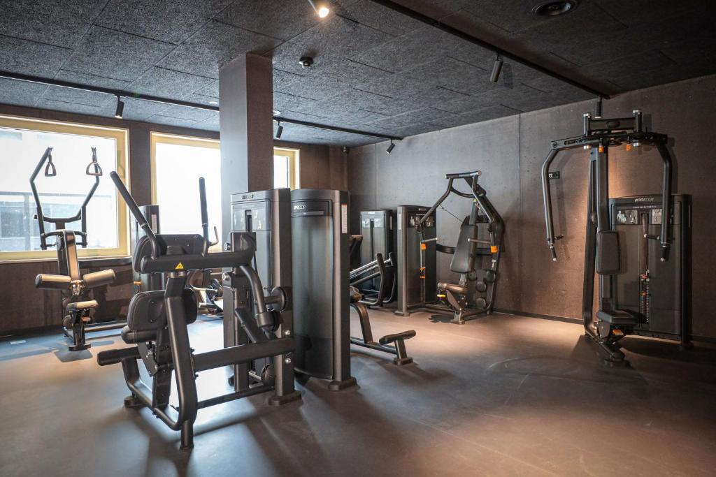Fitness centrum a/nebo fitness zařízení v ubytování Revier Mountain Lodge Saas-Fee
