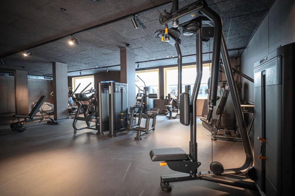 Fitness centrum a/nebo fitness zařízení v ubytování Revier Mountain Lodge Saas-Fee