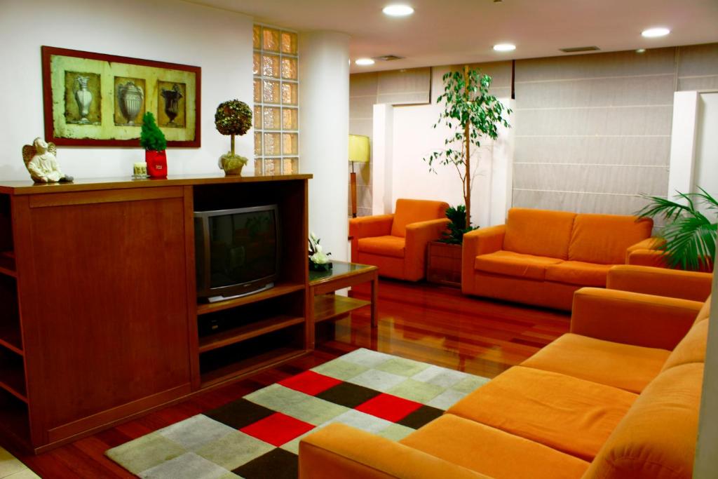 Posezení v ubytování Hotel das Taipas