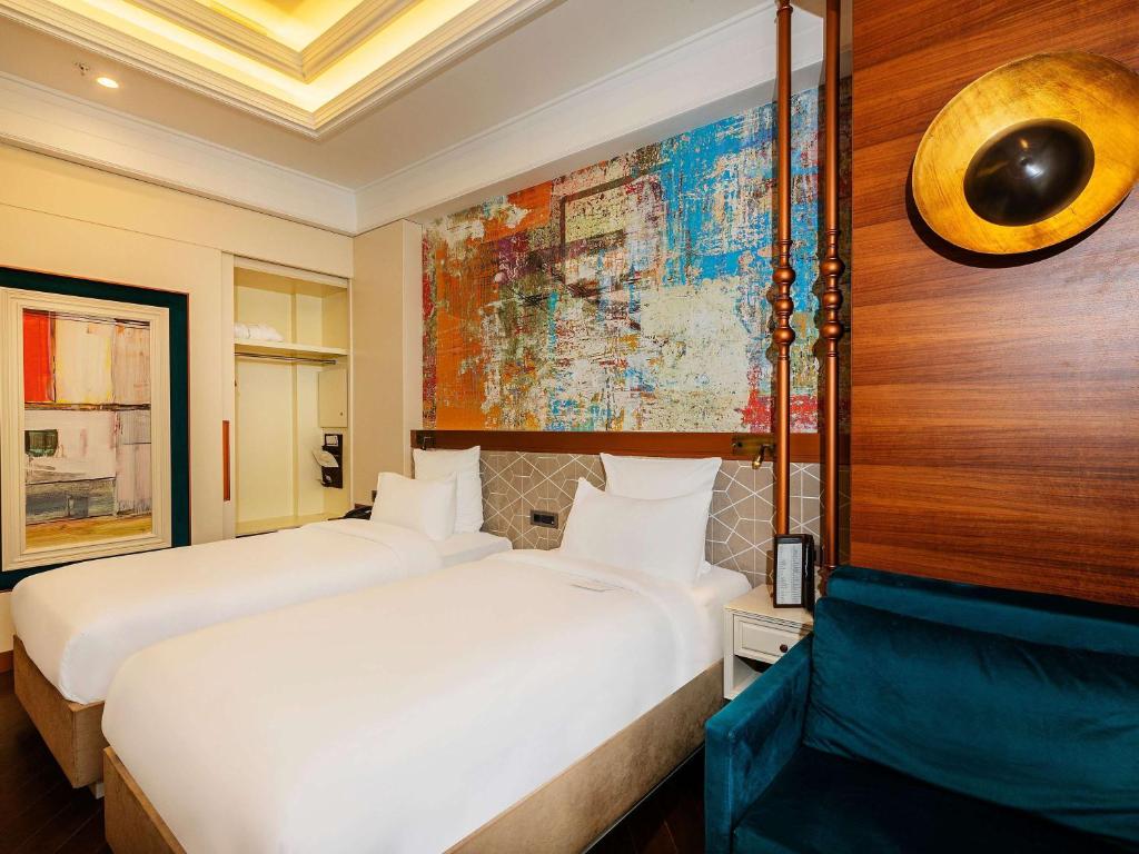 Cama ou camas em um quarto em Mercure Istanbul Sirkeci