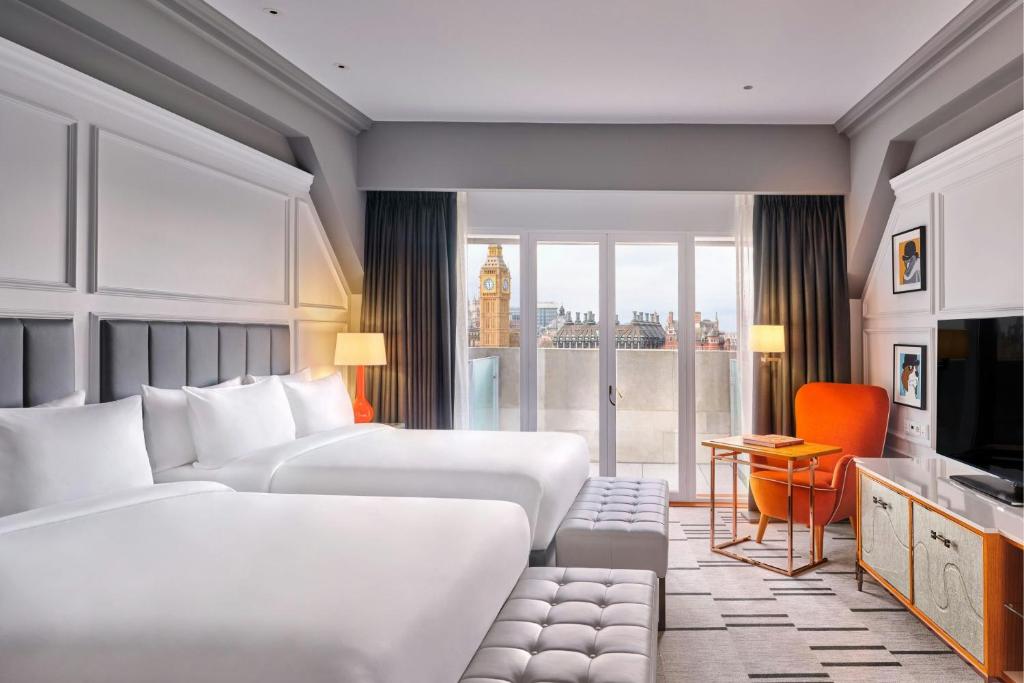 
Double Family Room with Two Double Beds and Balcony
