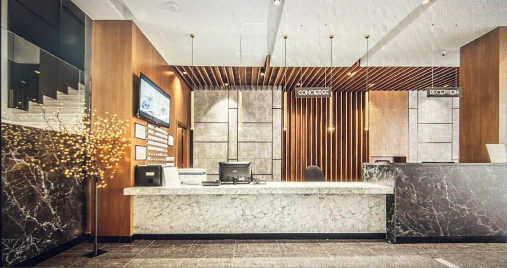 Vstupní hala nebo recepce v ubytování Ajsel Hotel