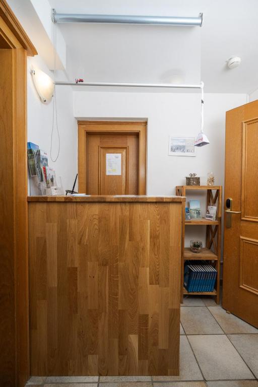 Kuchyň nebo kuchyňský kout v ubytování Hotel Valerie