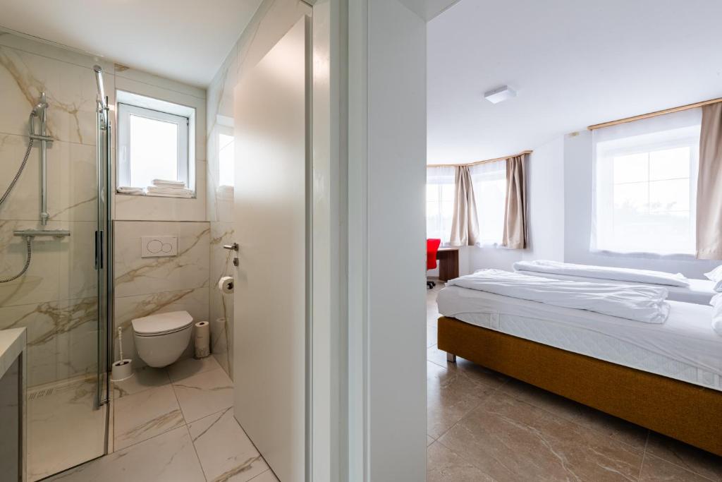 Koupelna v ubytování YS Apartments