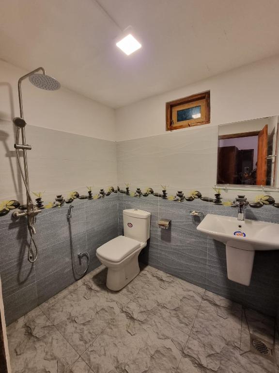 Koupelna v ubytování Per villa