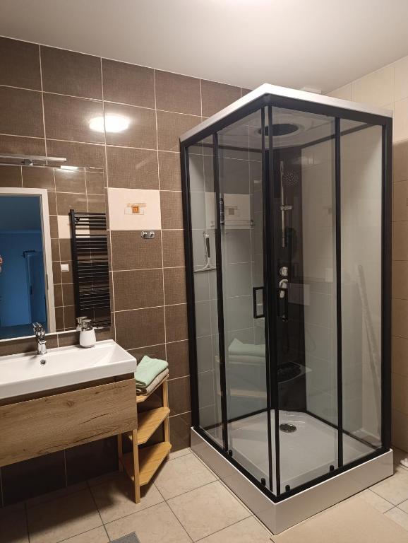 Koupelna v ubytování apartmán Fénix