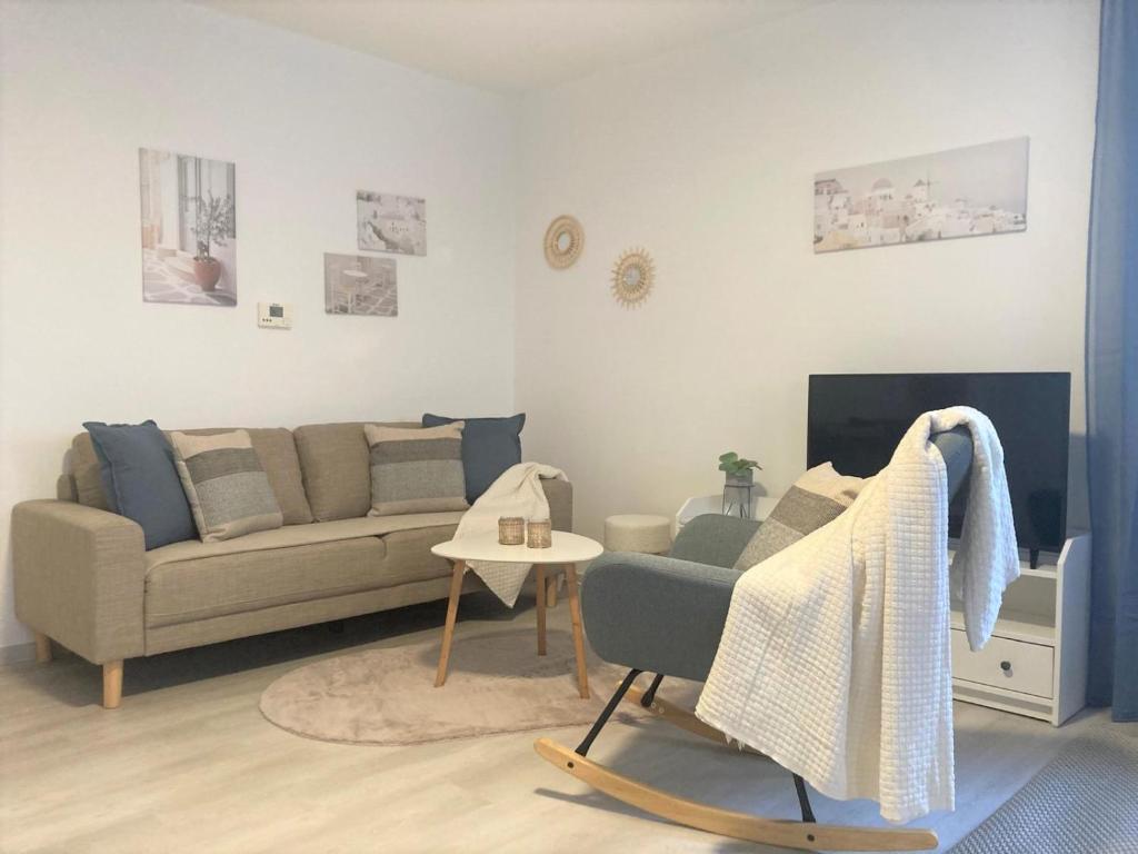 Posezení v ubytování Ferienwohnung im Zentrum mit Parkplatz