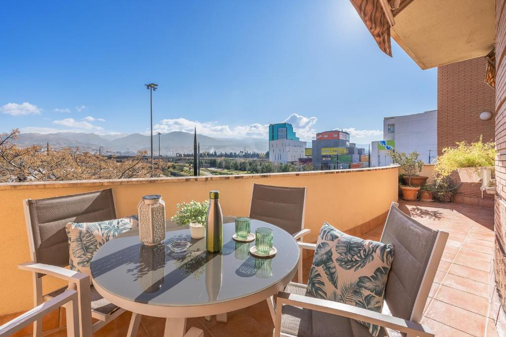 Nespecifikovaný výhled na hory nebo výhled na hory při pohledu z apartmánu