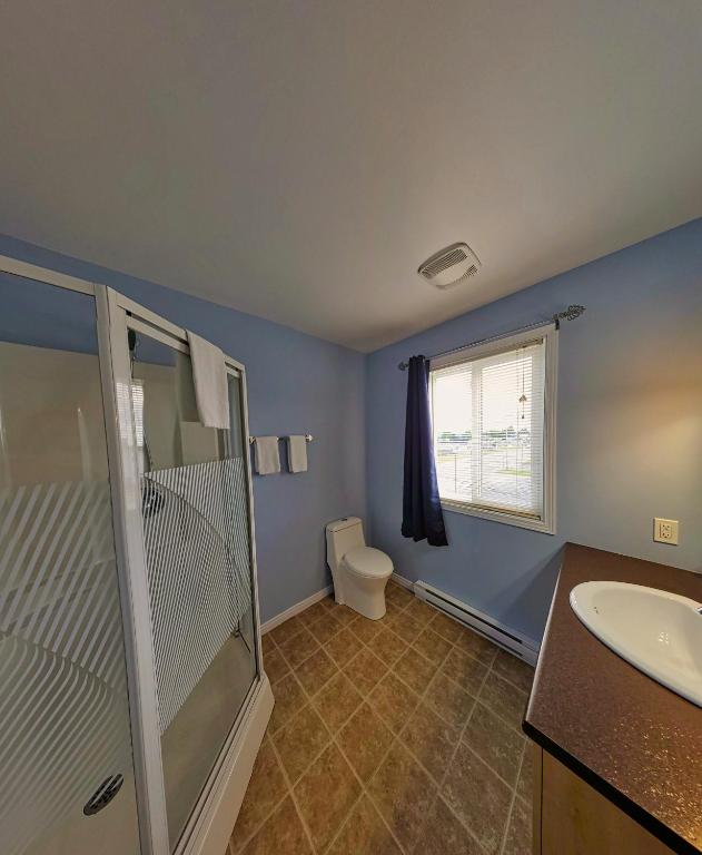 Koupelna v ubytování Motel Au Vieux Frontenac