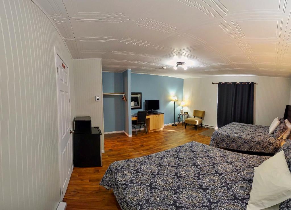 Posezení v ubytování Motel Au Vieux Frontenac