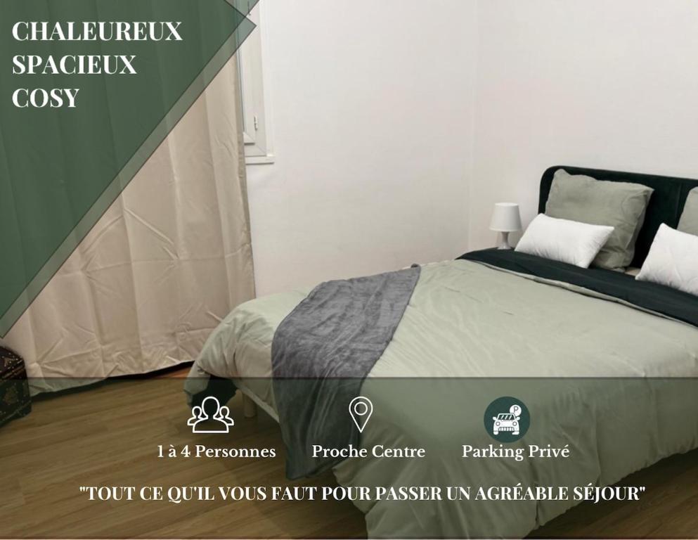 Ένα ή περισσότερα κρεβάτια σε δωμάτιο στο Comfortable furnished apartment