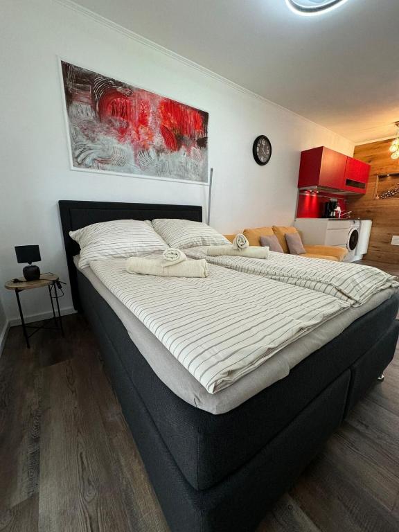 Postel nebo postele na pokoji v ubytování Tinyhouse in Varel