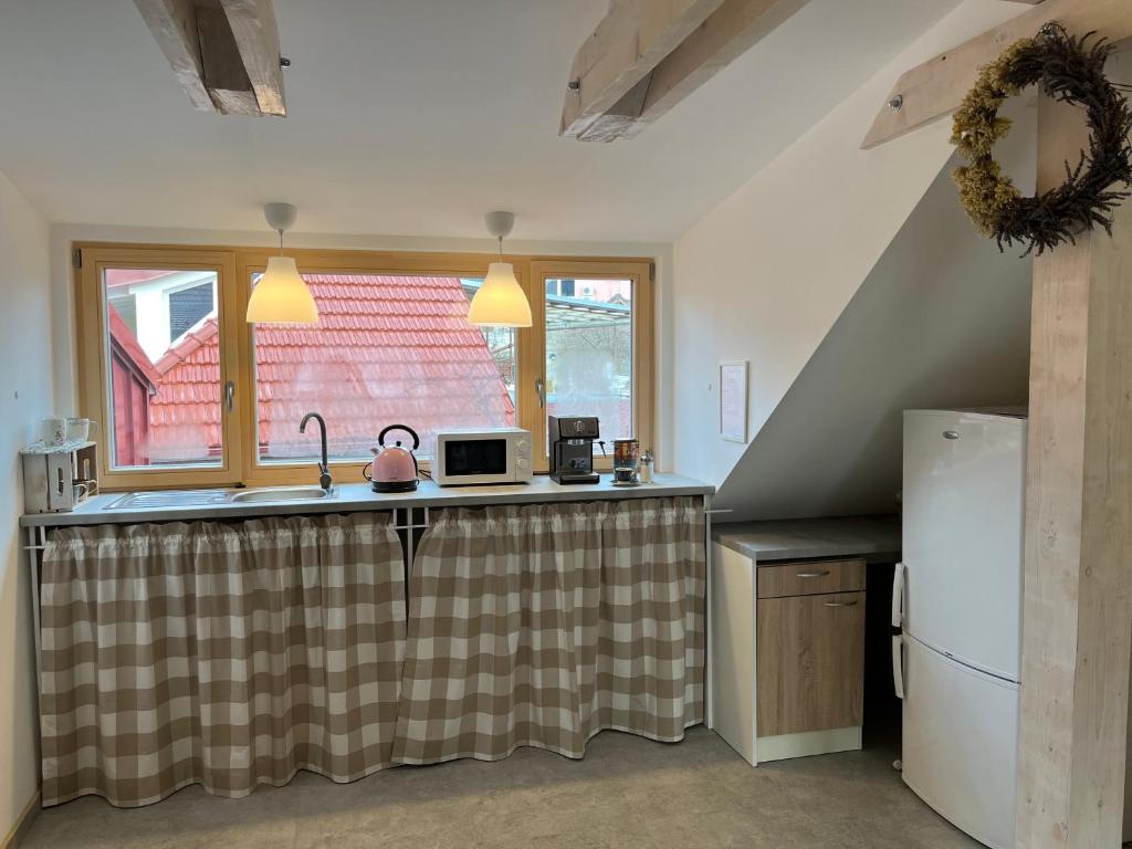 Kuchyň nebo kuchyňský kout v ubytování Vintage apartmán Mikulov, 2-4 osoby, 65m2