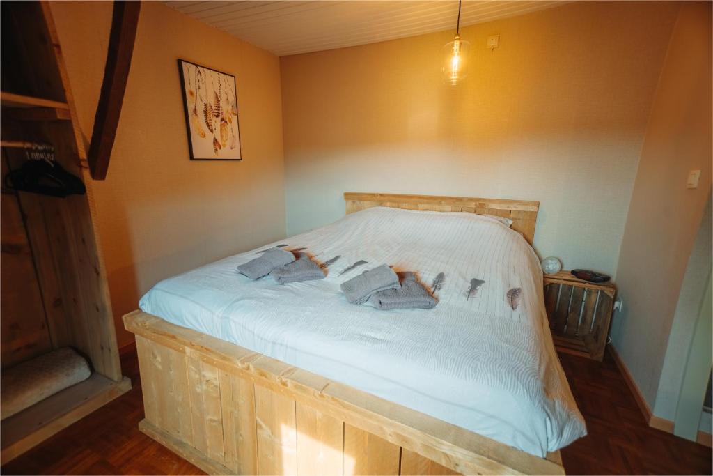 Postel nebo postele na pokoji v ubytování De Holsterhoeve