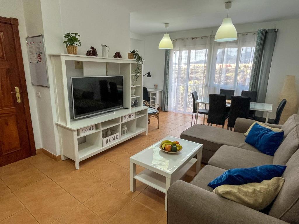TV a/nebo společenská místnost v ubytování Cosy Apartment 6 places Canarian Life