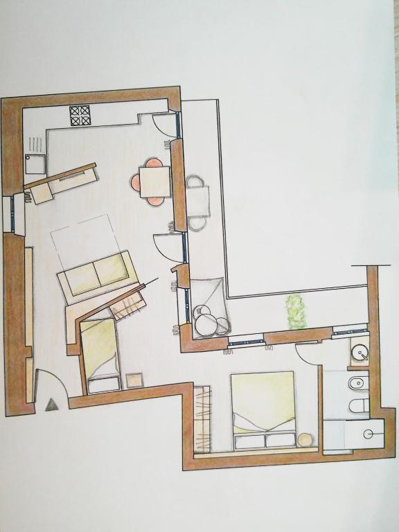 Půdorys ubytování Vecchia Verona Rooms & Apartments